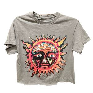 Official Sublime 1995 Summer Tour Graphic Print T-Shirt  Sz S Gray Double-Sided